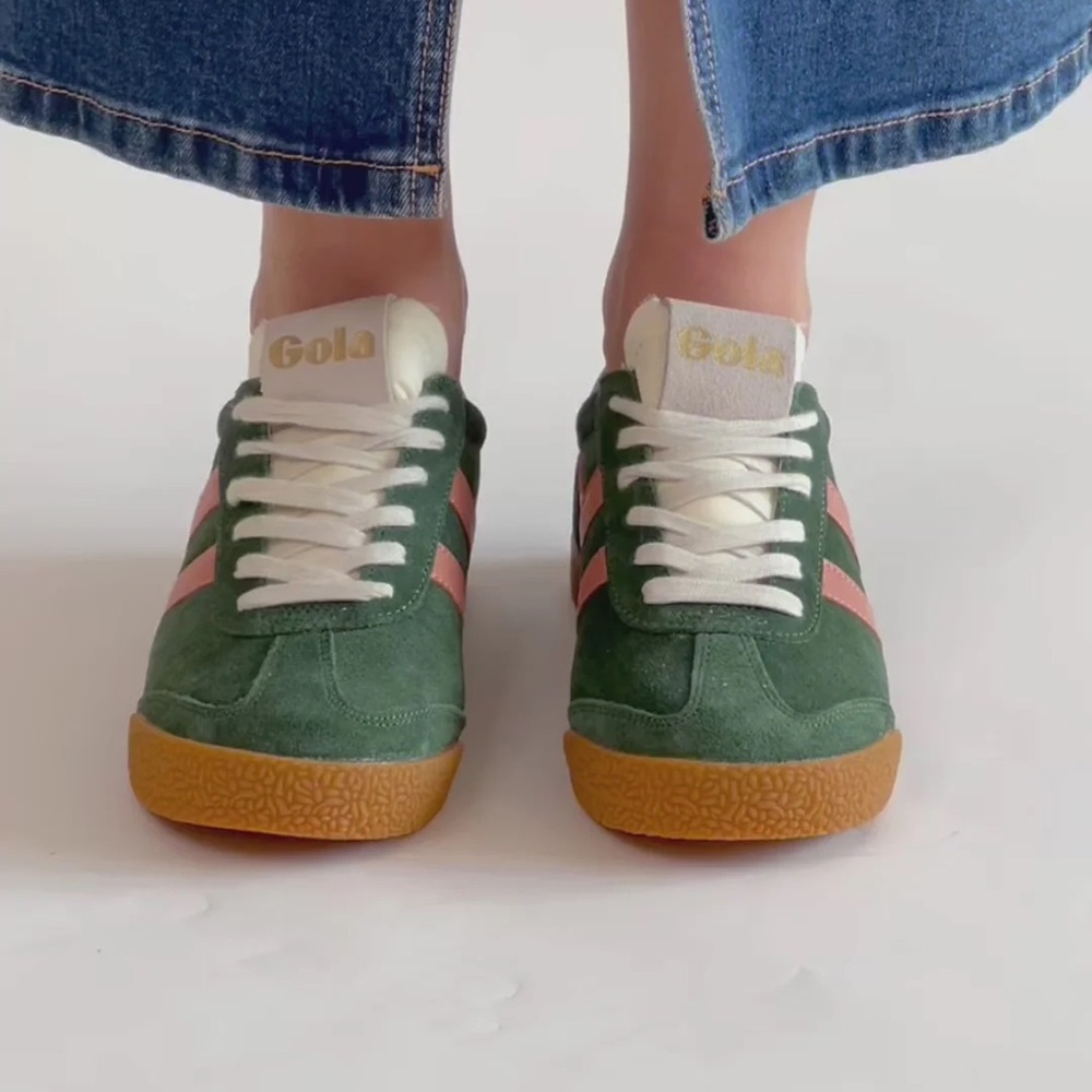 Gola Elan Women's Green and Pink Sneakers